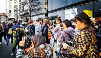 Photographers at London Fashion Week