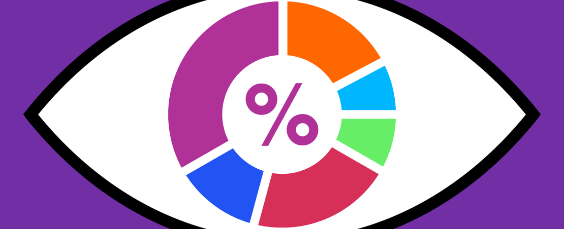 illustrated eye with data inside