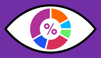illustrated eye with data inside
