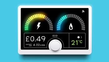 A modern home energy smart meter for tracking gas and electricity usage