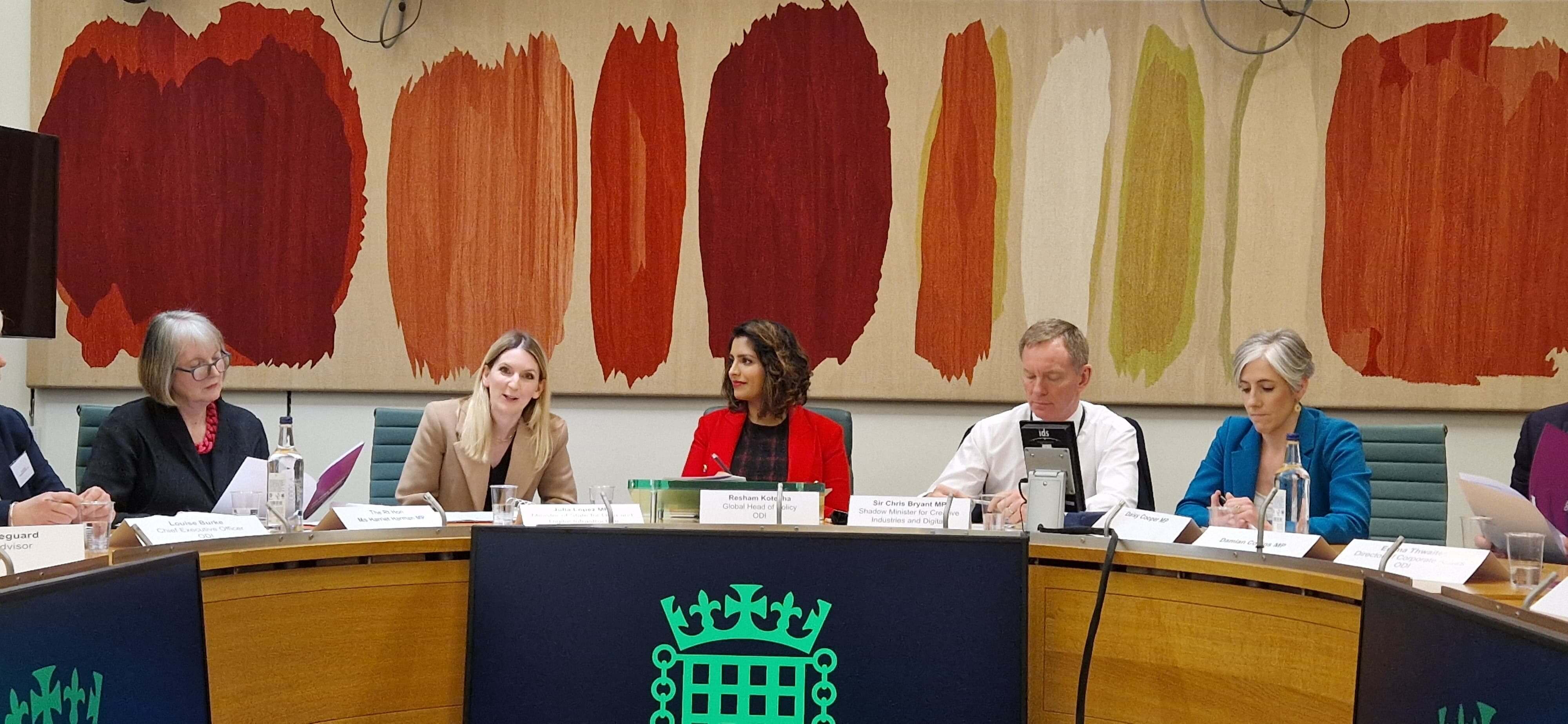 Julia Lopez MP speaker at the ODI's manifesto launch in Westminster