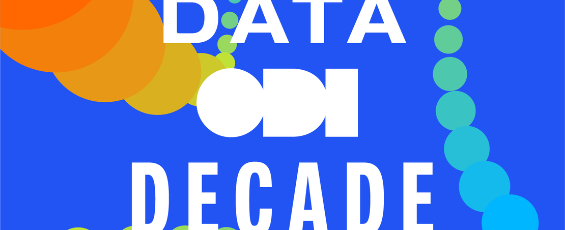 Decorative banner saying ODI Data Decade
