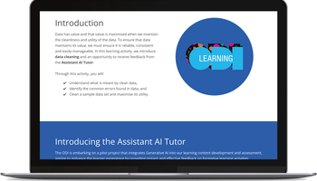 Assistant AI tutor screen shot